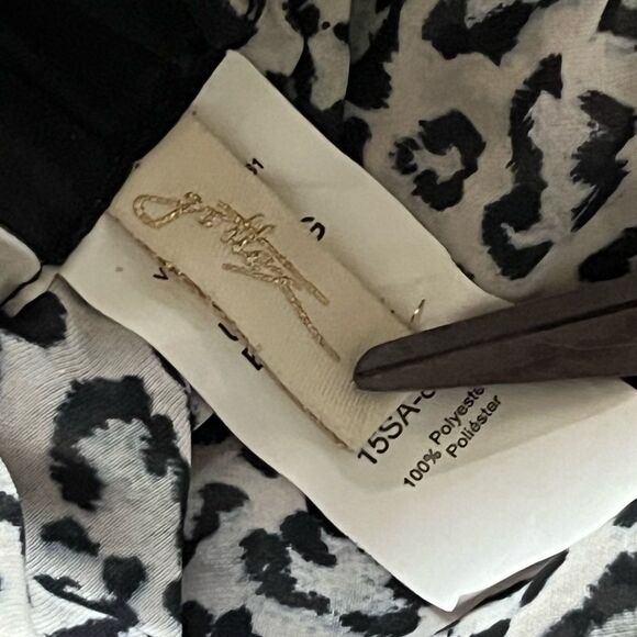 GOTTEX Wide Leg Animal Print Lounge Pants Size Large Chic Lightweight Comfort - Picture 6 of 7